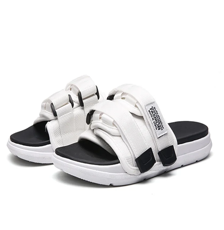

2020 summer new men's beach indoor and outdoor wear sports and leisure home men's sandals and slippers, Black/white/yellow/red