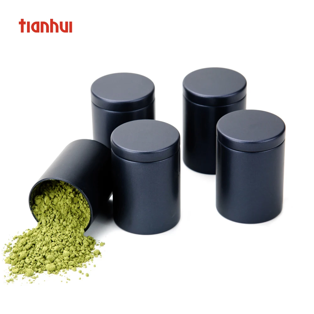 

Tianhui Hot Sell Round Mini Portable Tea Candy Tin Metal Storage Box