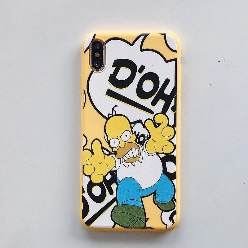 

kozzi Cartoon Simpson Phone 11 Pro Max case xr 678 thick protective cover 106
