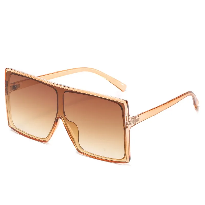 

Low Moq High Quality Square Oversized Glasses Fashion Plastic Sunglasses Women Shades