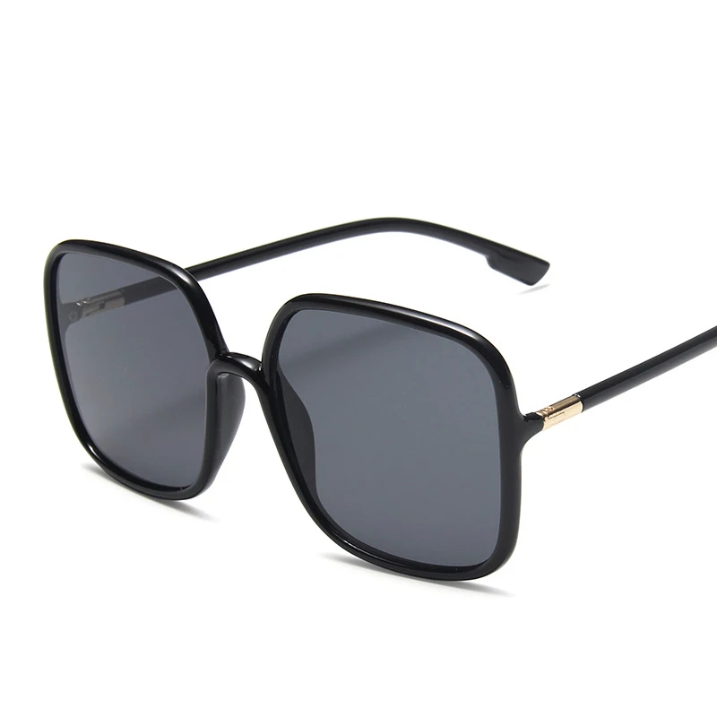 

Black Square Oversized Sun Glasses Women Big Frame Colorful Sunglasses For Female Anti Blue Light Gradient Shades