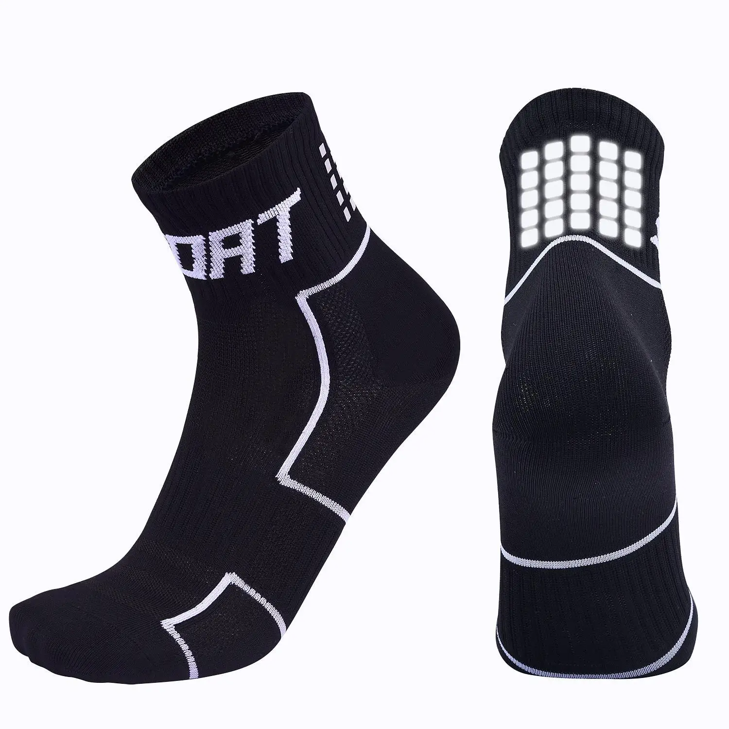 

Summer Premium Hotsale Reflective Lycra Cool Dry Breathable Gym Motorcycle Cycling Riding Bicycle Driving Socks