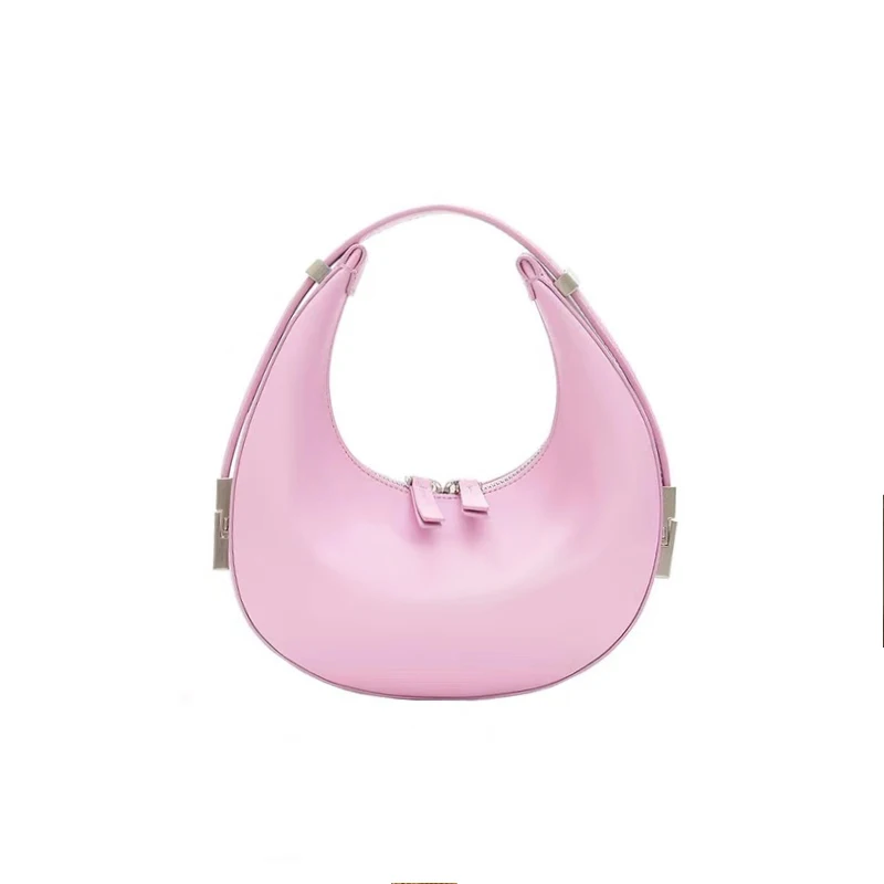 

2022 Latest Design Genuine Leather Round Shoulder Bag Handbags for Women Leather Purse, Customized color