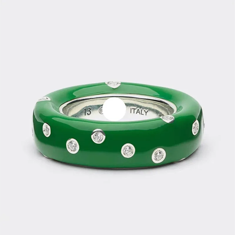 New green enamel drop glaze ri