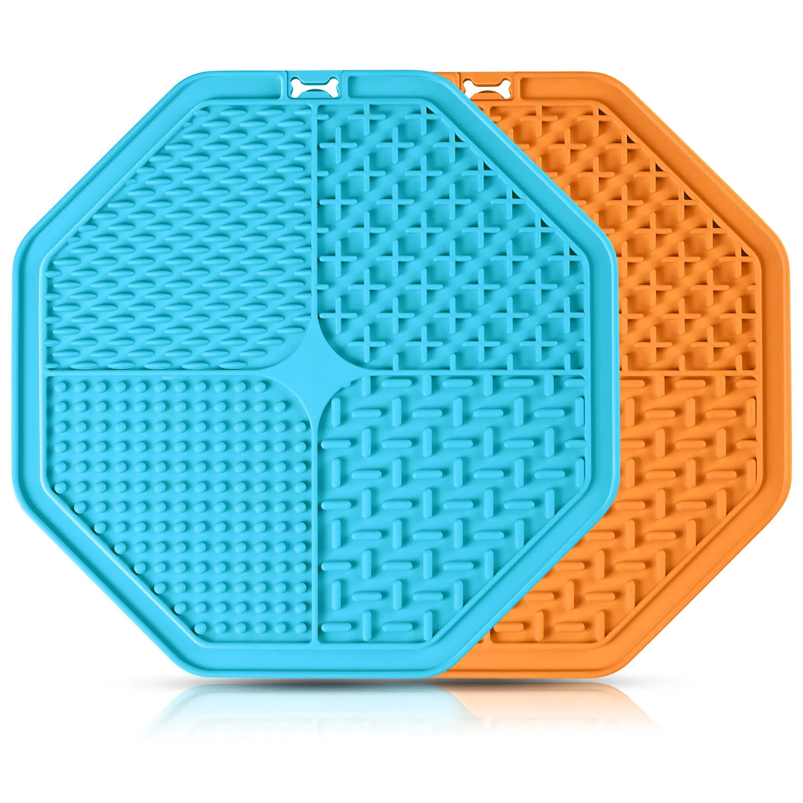 

Dropshipping Dog Anxiety Relief Calming Feeding Mats Peanut Butter Licking Silicone Suction Treat Pad Slow Feeder Dog Lick Mat