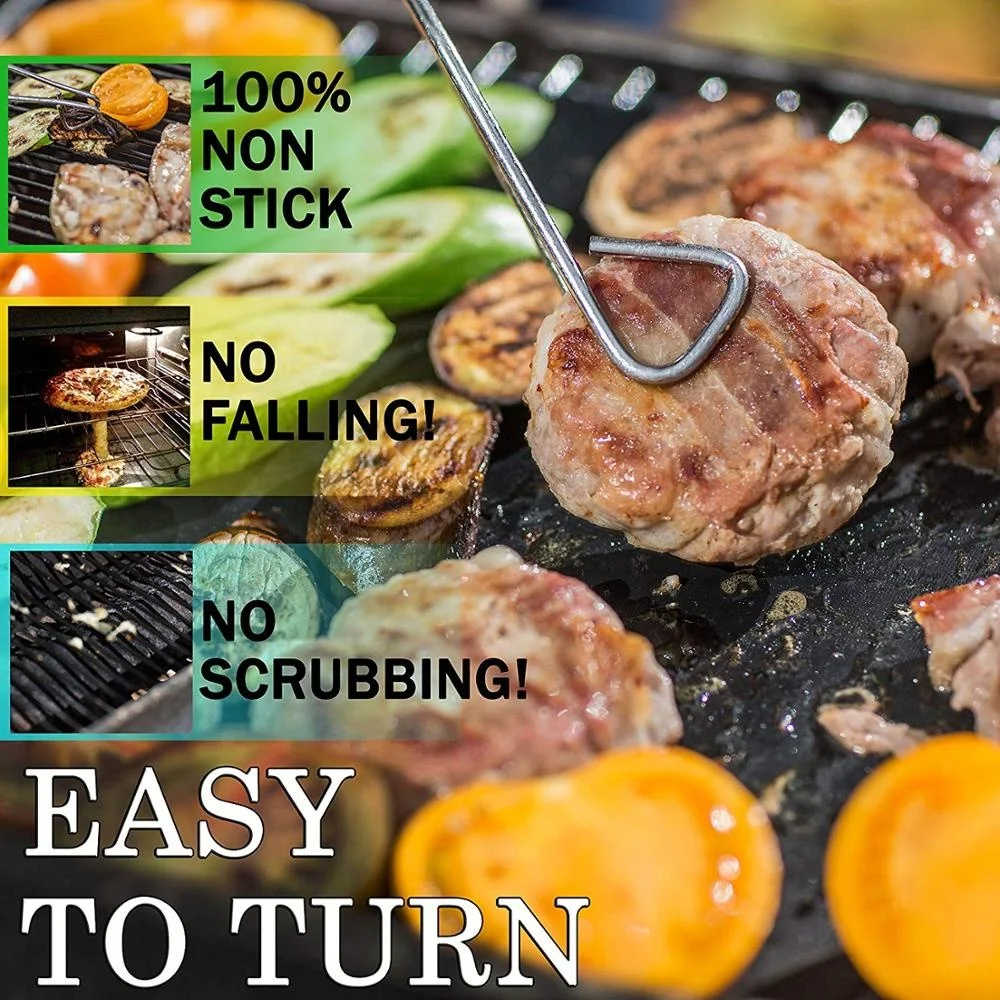 
FDA Approved Free Nonstick Eco Friendly Heat Resistant Easy Gas Charcoal Electric Grilling With Oven Mitts Gloves Baking Mat Stainless Steel Cookie Pan with Cooling Rack & Silicone Mat&nbsp;