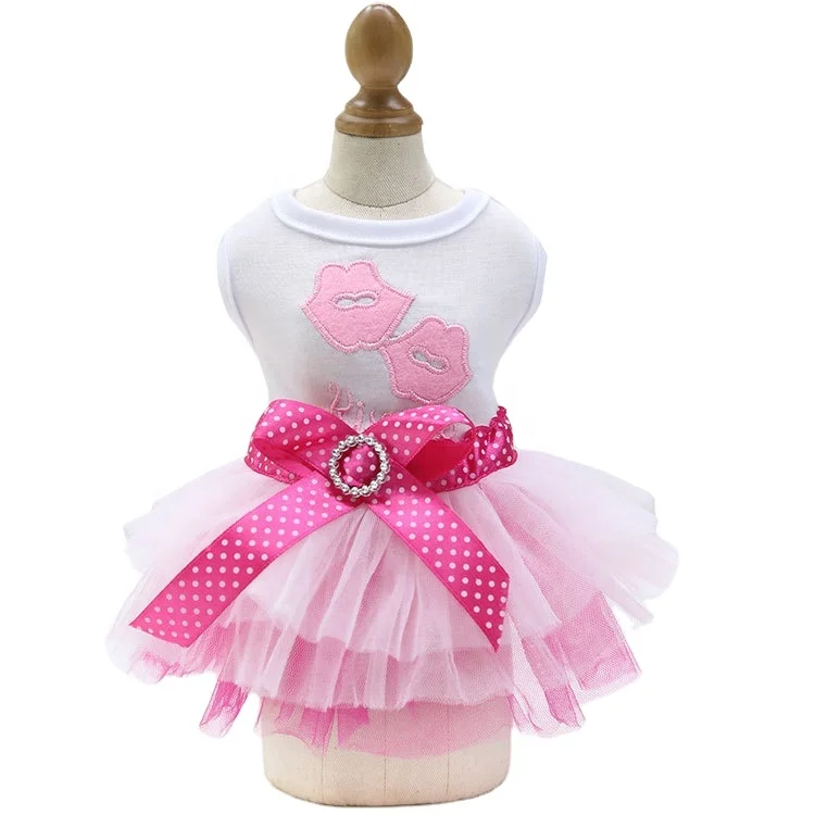 

Pet dog clothes Spring Summer Cat Clothes Pet Skirt Pet Clothes Lips Dog Tutu Dress