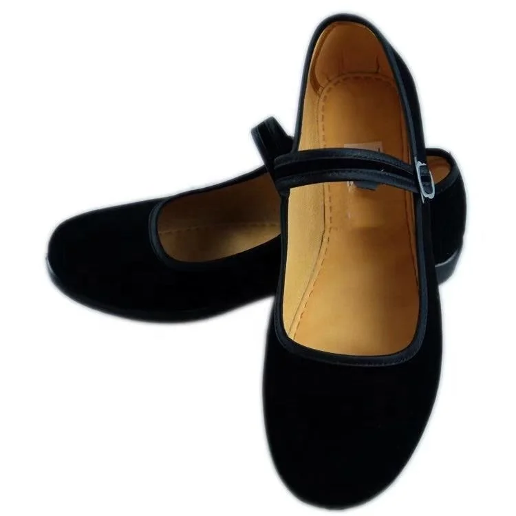 

FY 2020 new women's low-top casual flat shoes black cloth shoes