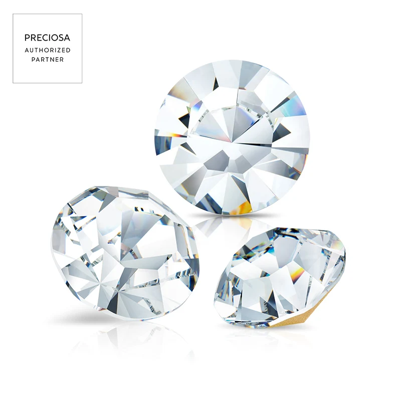 Original From Czech Republic Preciosa Standard Chaton Stone Crystal Strass Point Back Glass Rhinestone Authentic Quality
