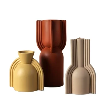 

Nordic Ins Simple Wedding Morandi Ear Vase Art Geometry Living Room Porch Model Room Creative Home Decoration Flower Vase