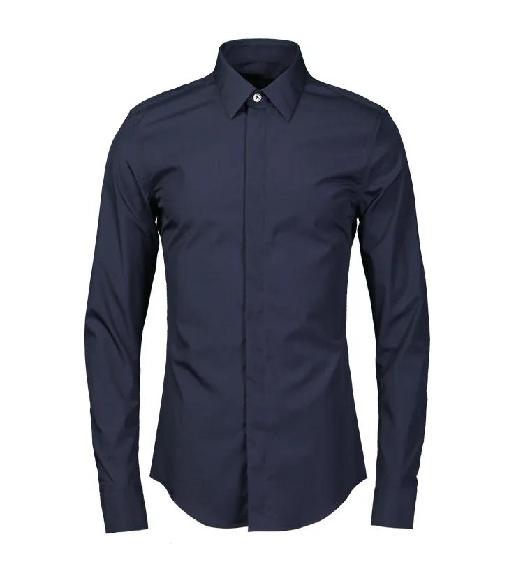 

Black Men's Shirt European and American Style Fashion Shirt