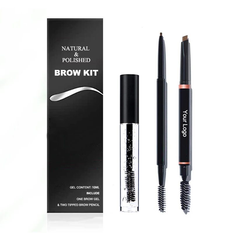 

Private Label Your Own Brand Clear Brow Gel Waterproof 5 ml Tubes Eyebrow Gel with Beow Pencil Kit