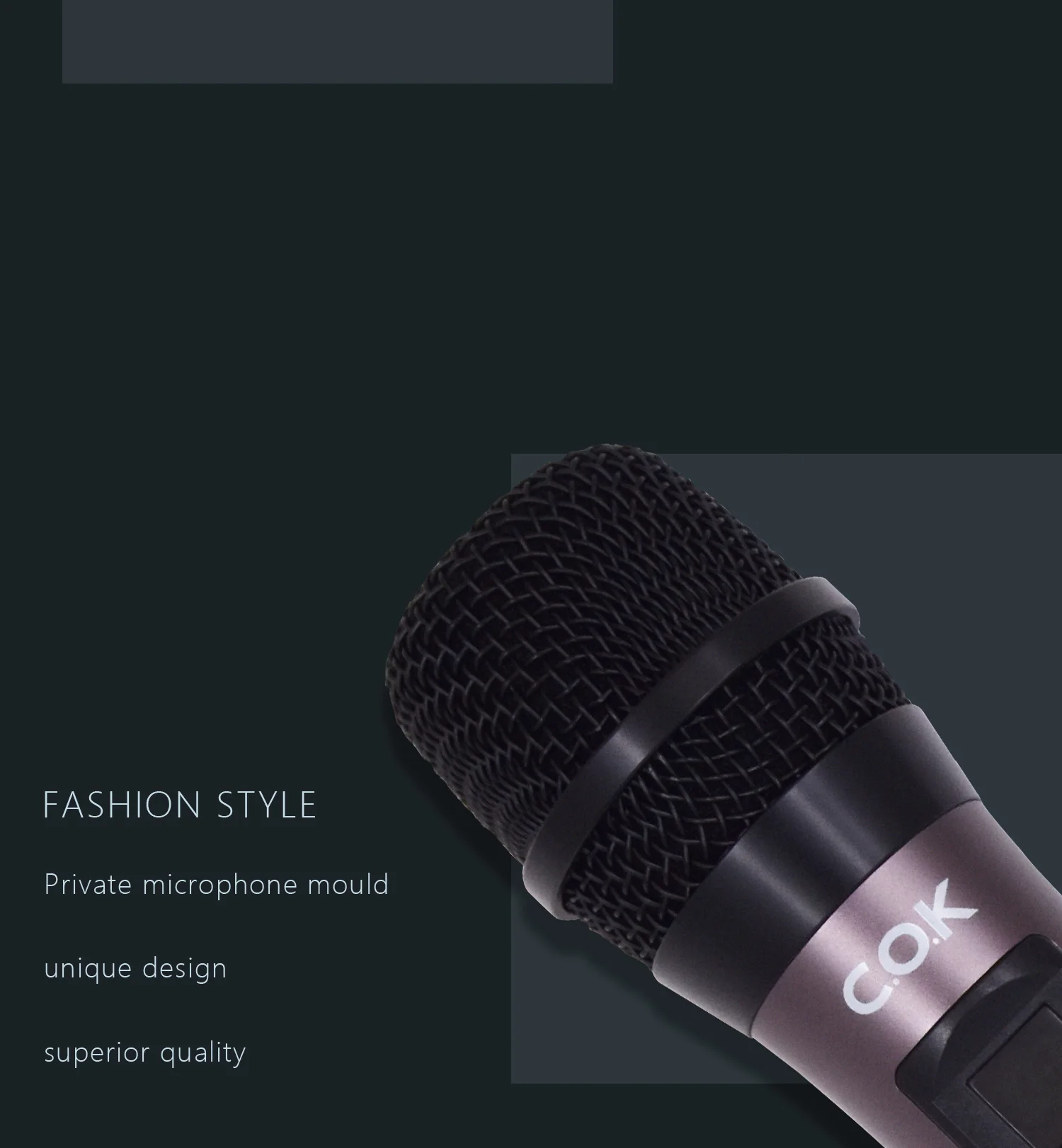 Portable Ktv Effect Echo Karaoke Microphone With Wireless 6.35mm Audio