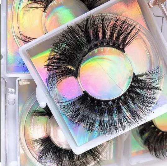 

Wholesale extra long dramatic eyelashes free eyelash brush sample eyeliner glue 5d 27mm mink eyelashes, Black