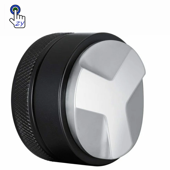 

Non-slip Lines Espresso Handle Press Coffee Bean Powder Stainless Steel Flat Base Macaron Coffee Tamper