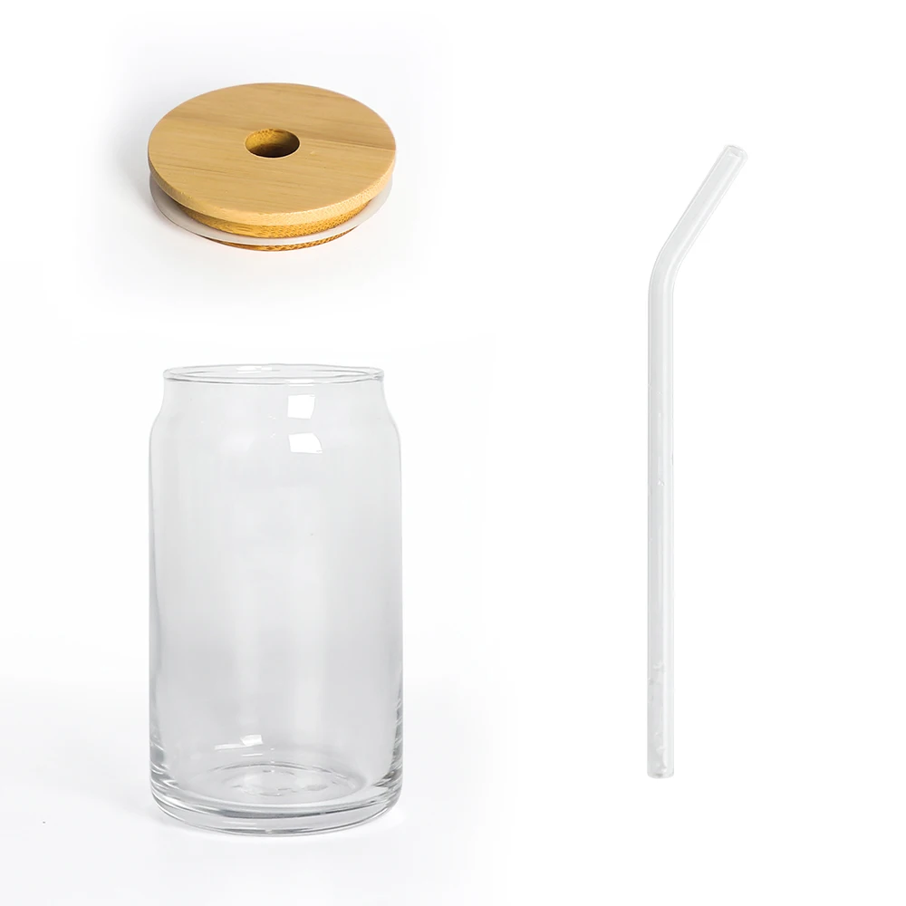 

Soda custom sublimation blank bulk 16oz shaped can beer glass