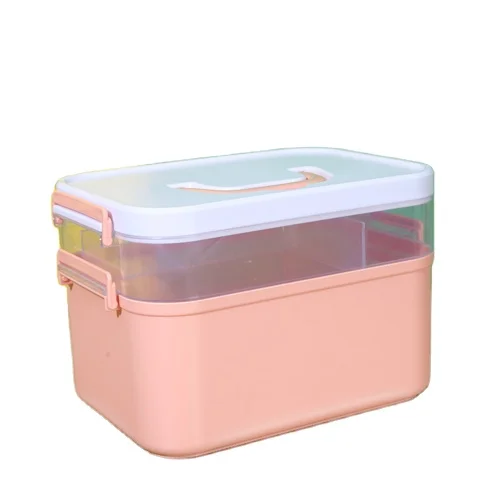 

Portable Nail Art Manicure Tools Case Large Capacity Nail Tool Storage Box Makeup Organizer