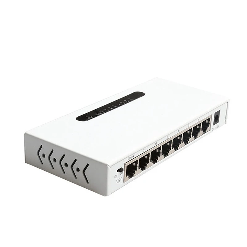 

8-Port PoE+ Network Switch, Unmanaged Gigabit 1000M Ethernet Switch