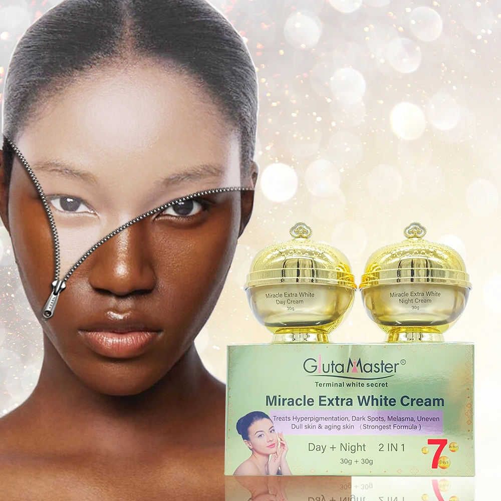 

Gluta Master 7 Days Miracle Extra White 2IN1 Day & Night Cream Treatment of Hyper Pigmentation Remove Dark Spots & Melasma Cream