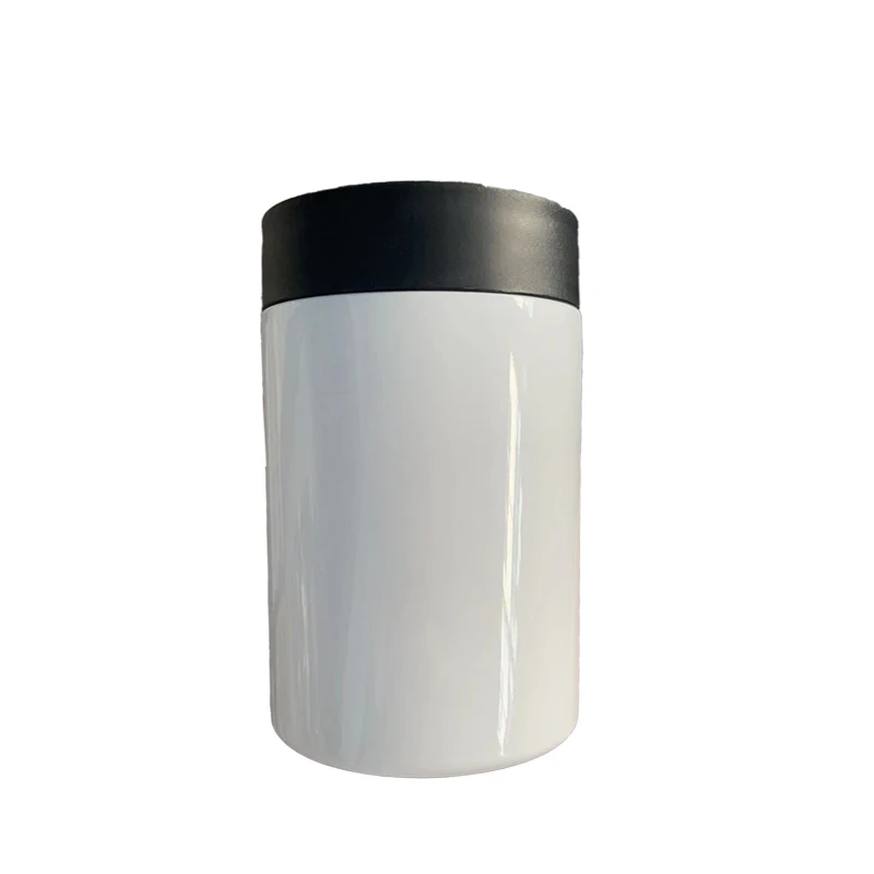 

New products 12oz stainless steel vacuum insulated keep cold sublimation can cooler without seam easy for for customized