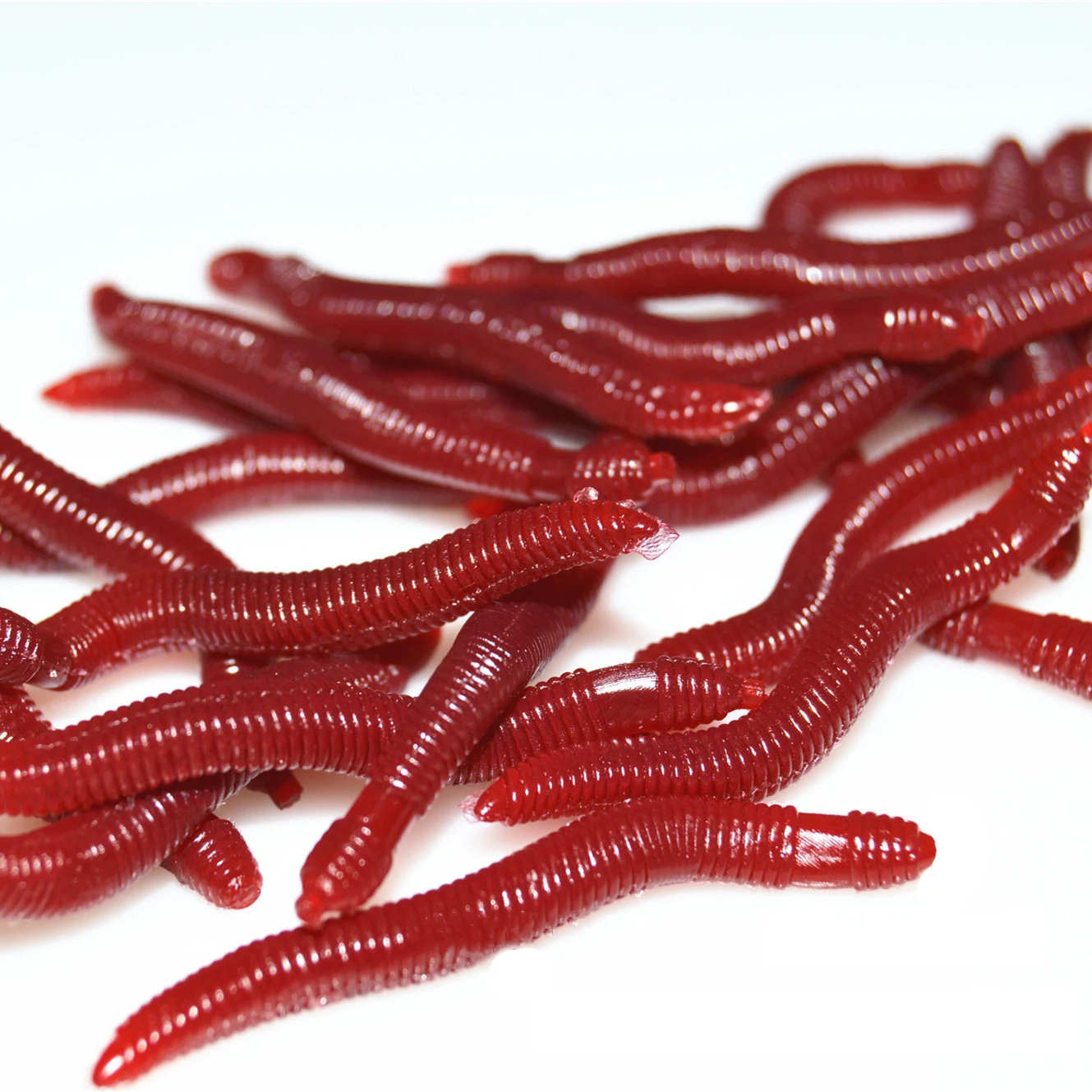 

WEIHE 3.5cm 0.25g Isca Artificial Simulation Red Earthworm Soft Bait Fishing Lure Lifelike Worm Smell Baits Pesca, See picture