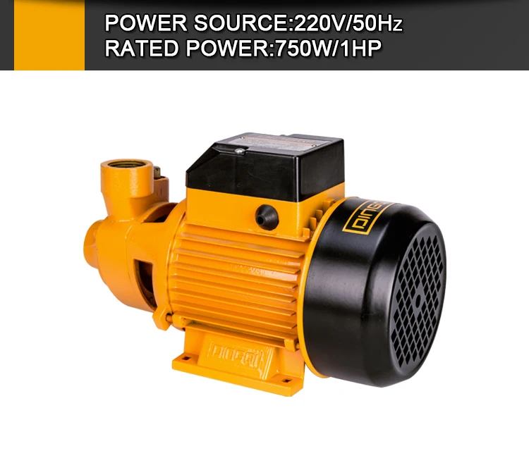 DingQi 0.5hp 0.37kw High Pressure QB60 Peripheral Electric aluminium Water Pump Clean Water Pump