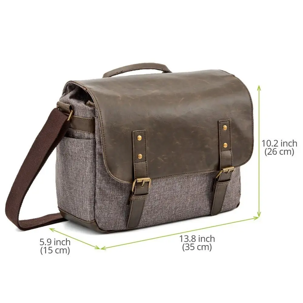 
Vintage DSLR SLR Messenger Shoulder Bag Camera Bag 