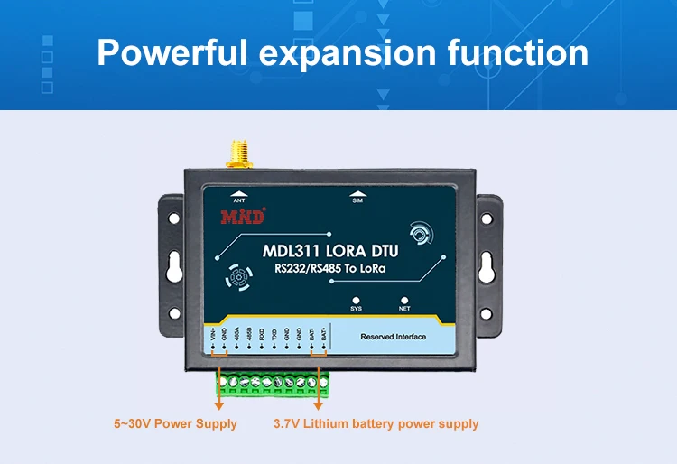 32-bit ARM low-power CPU data transmission terminal LoRa DTU - ANKUX.COM