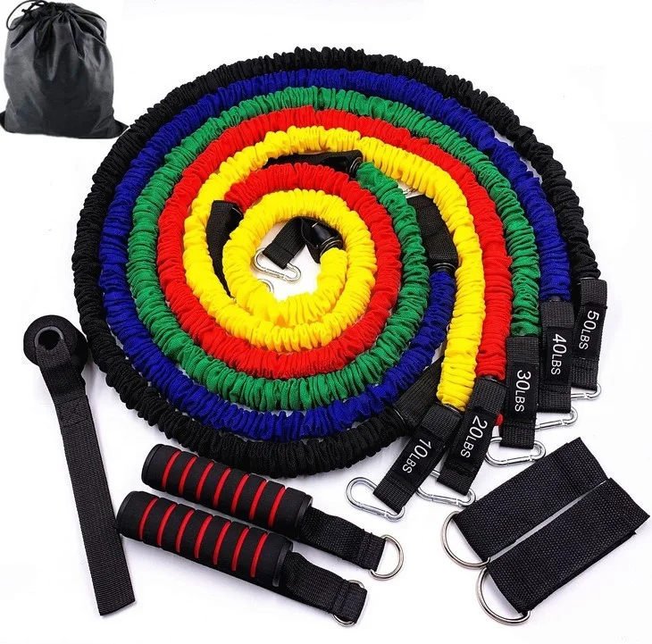 

Hot selling 150lbs TPE loop bands set custom logo resistance band fitness