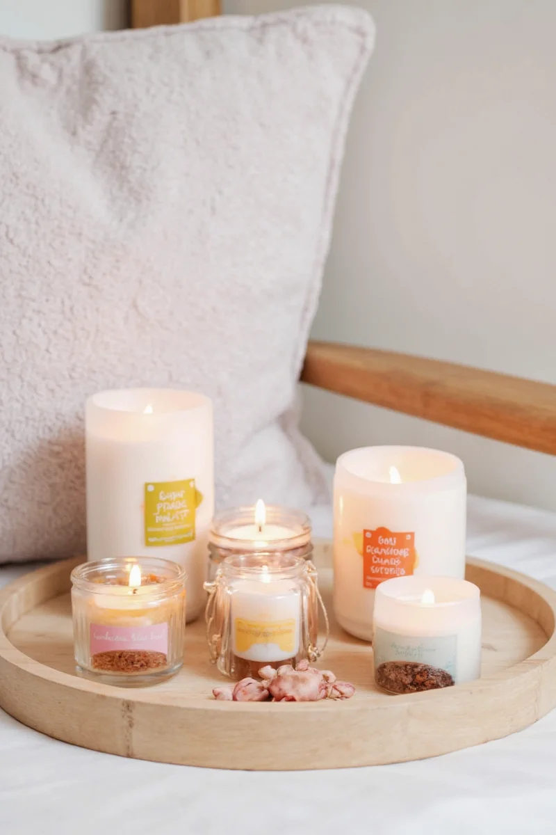 Safe candle placement with children