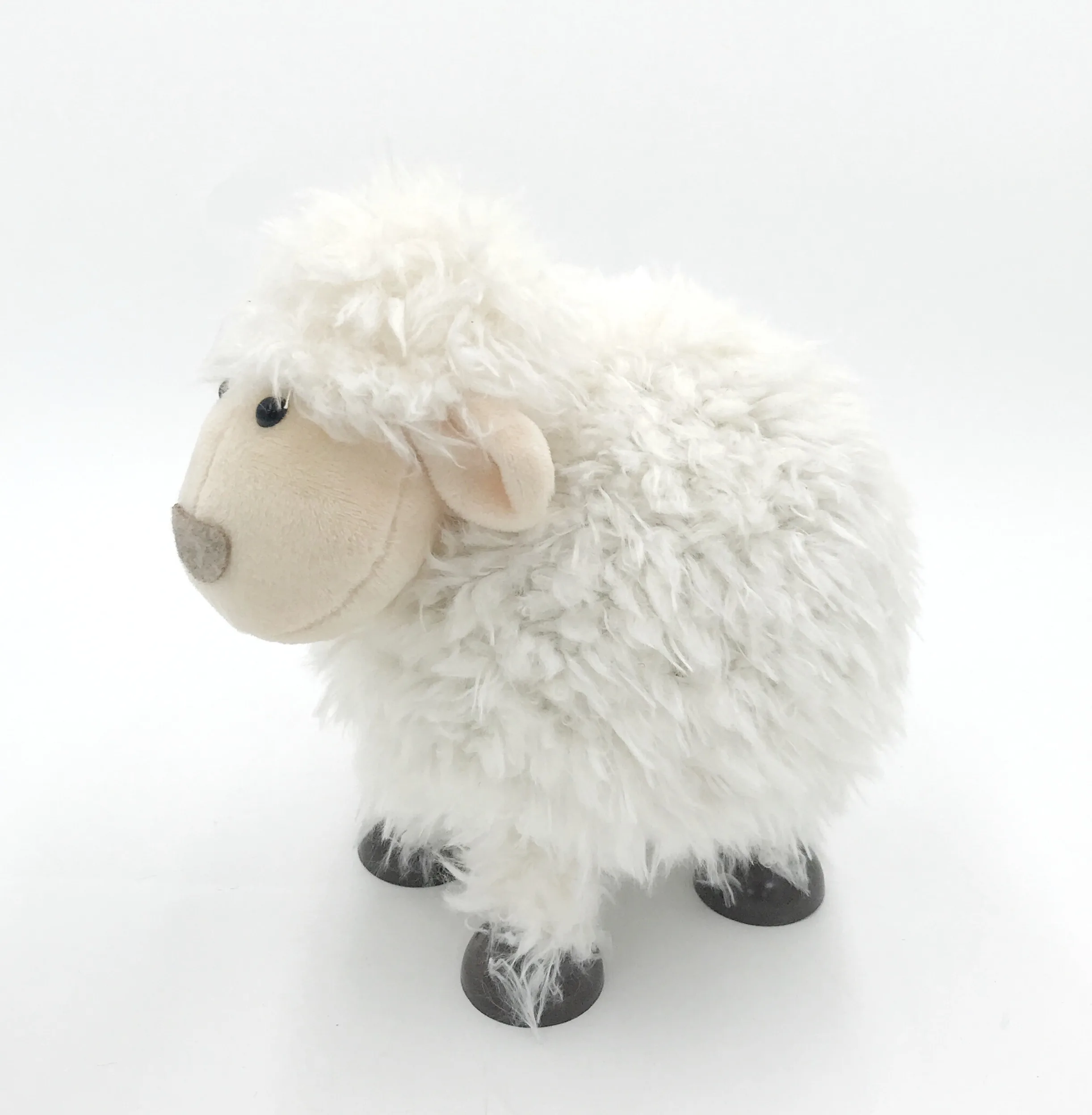 

High Quality Crafts Home Decoration Accessories Animal Products Round Plush Lamb Ornament White Small Sheep Decor, Beige,brown or custom color