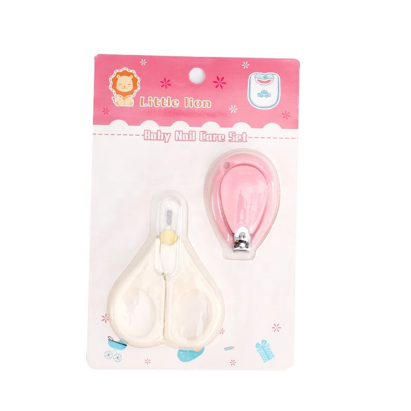 

Wholesale Baby Nail Clipper Kit 2 pieces in 1 yearsold New born Baby Safe Manicure Set, Picture color
