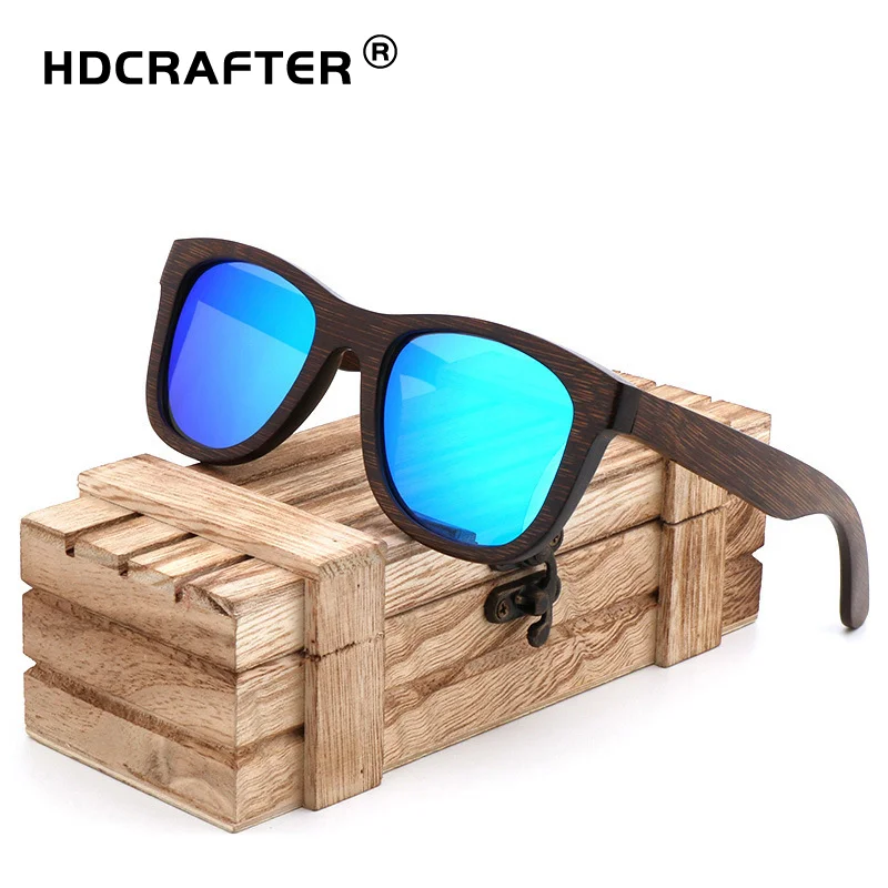 

HDCRAFTER Fashion Handmade Bamboo Sunglasses for men women Polarized uv400 Manufacturer custom OEM with CE hot sale 2021