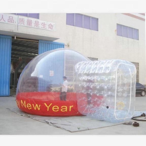 

Customized Outdoor Rental Camping Clear Transparent Inflatable Bubble Dome Tent Inflatable Clear Bubble Tent With Tunnel, Clear pvc bubble, transparent camping tent