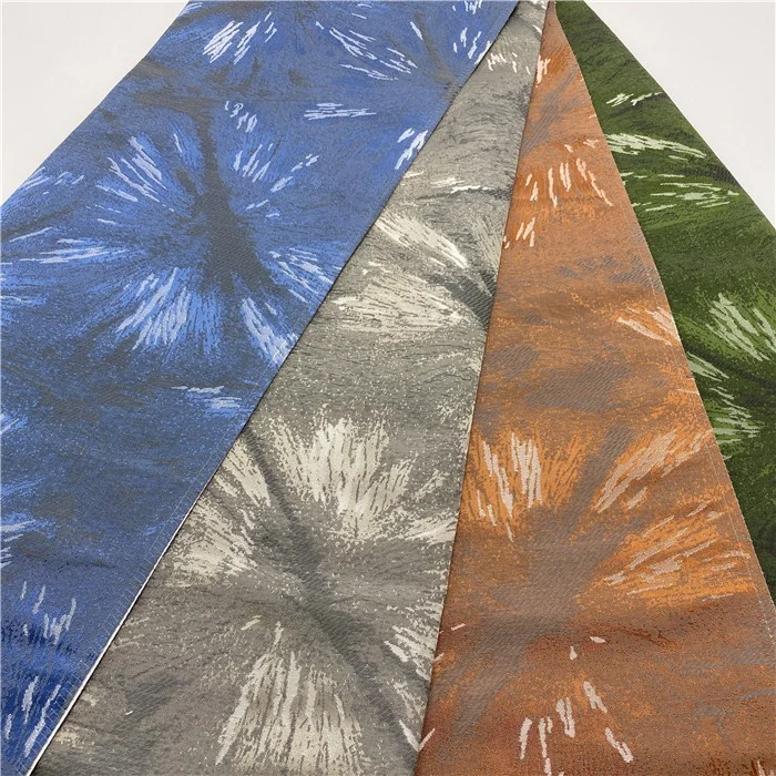 独特的提花织物染色提花沙发新提花设计家纺