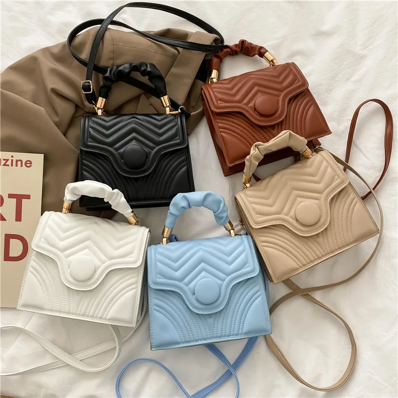 

Cheap ladies bags pu leather handbags women purse shoulder bag for girls wholesale, 5 colors