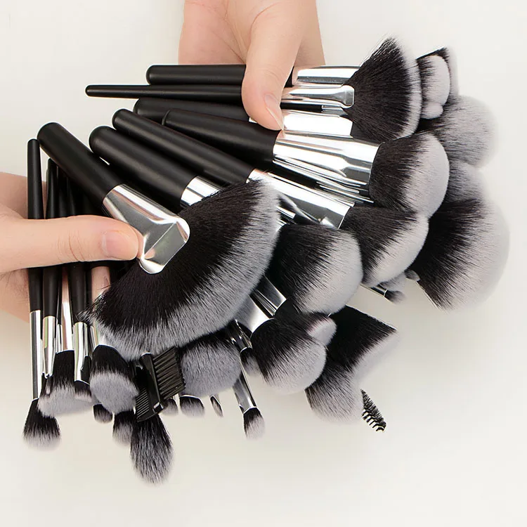 

Wholesale 40 Pieces Black Beauty Makeup Brushes Set Kits Professional Private Label Factory Luxury Vegan Cosmetic Makeup Brushes