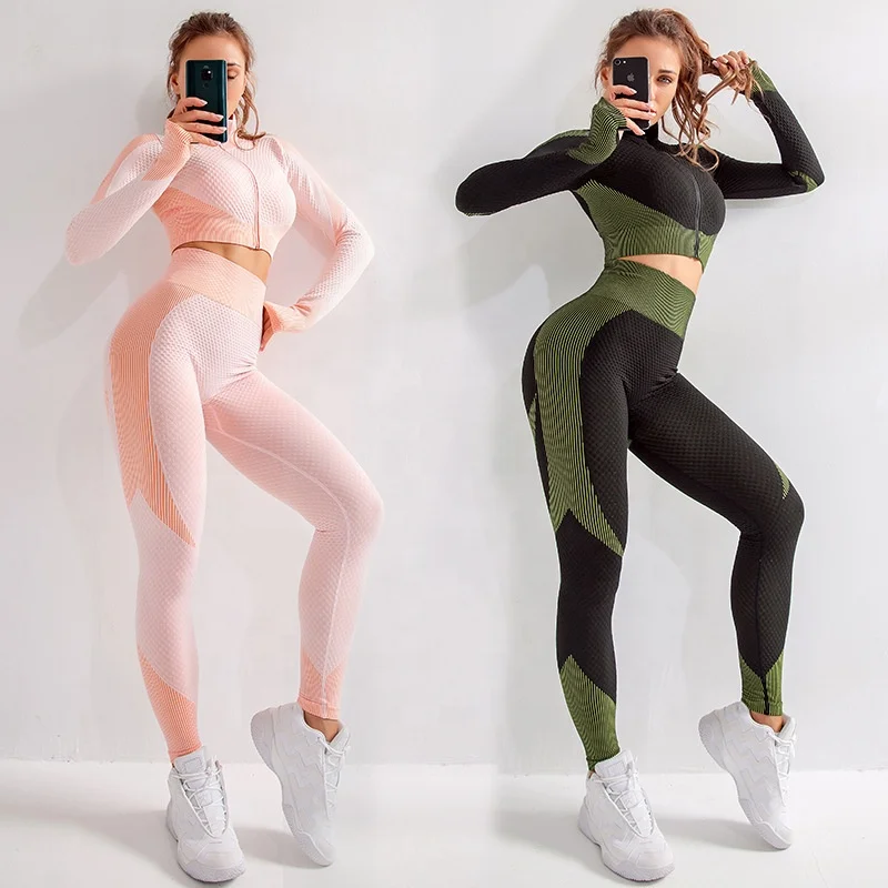 

Women Workout Set Ioga Compression Solid Color Short Gym Sports Breathable Dry Fitting Womens Tops Yoga Active Wear Pants Set