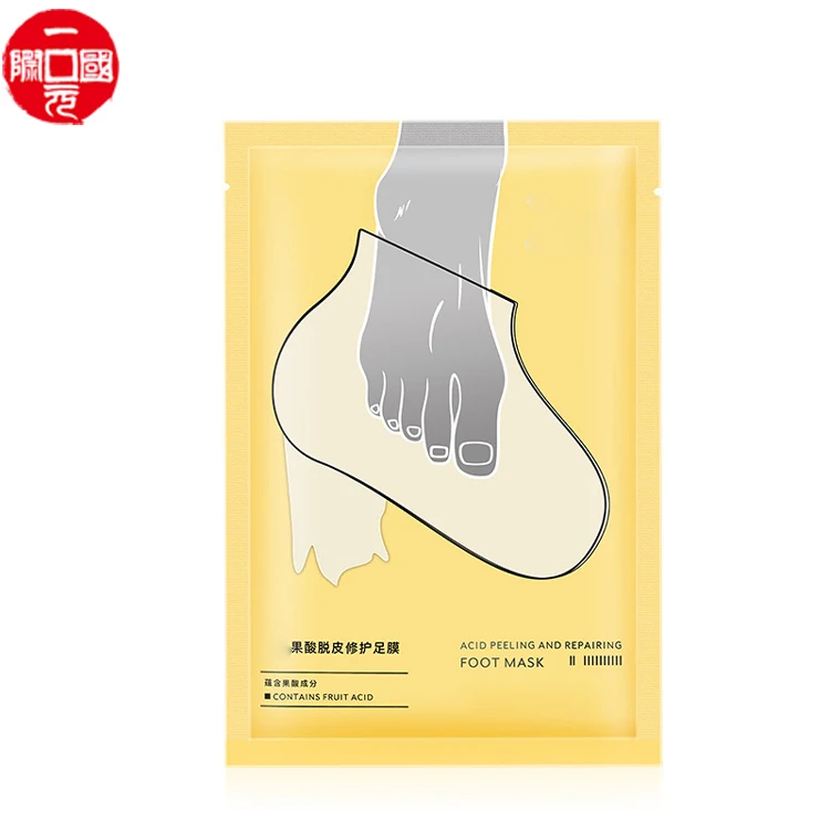 

One dollar VeganFruit acid exfoliating foot peel sheet sock mask foot care mask