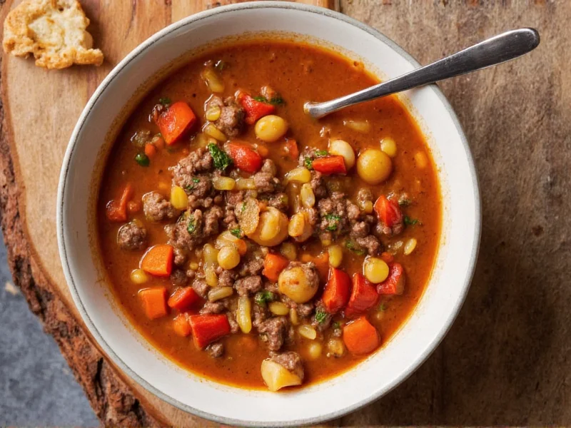 Beef Hamburger Soup Recipe: 45-Minute Classic Comfort Food