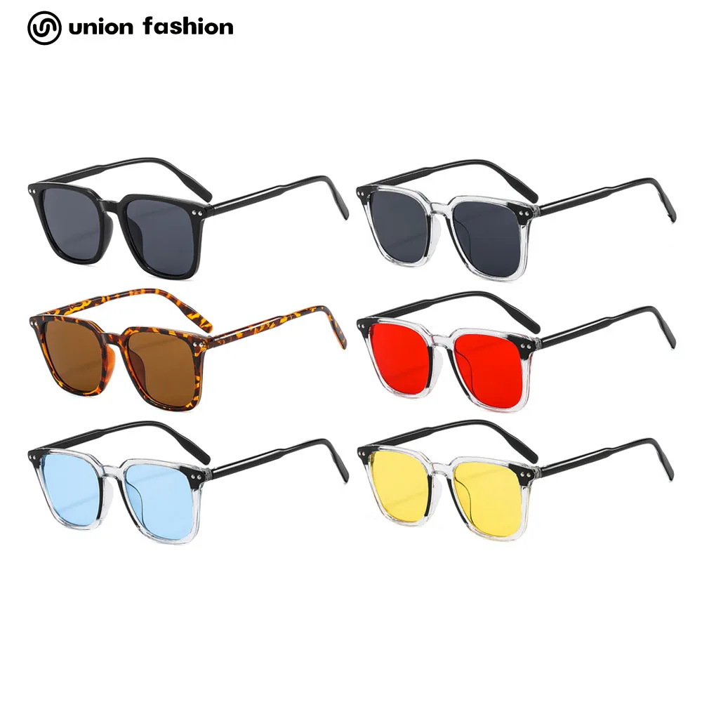 

2022 European And American New Wholesale Plastic Vintage Square Frame Sunglasses Women Men