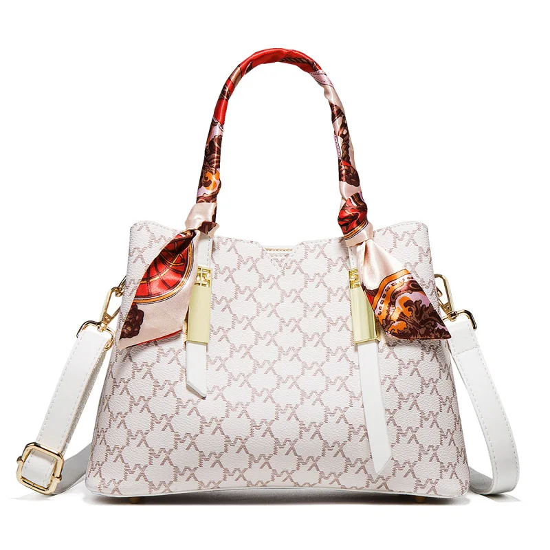

New high quality women's classic large capacity PU one shoulder handbag, Customizable