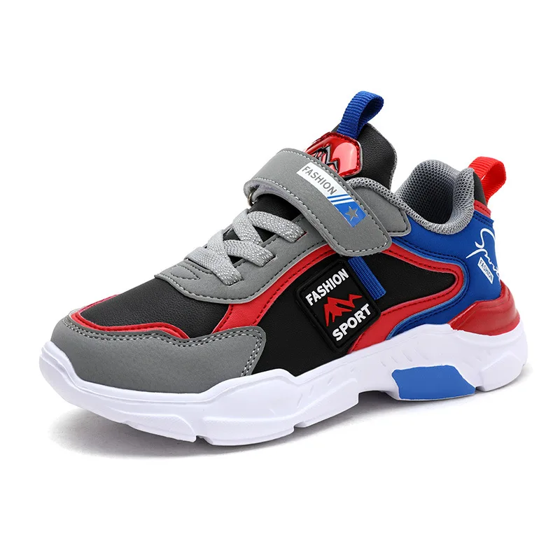 

Hook & Loop Mesh Upper Breathable Kids Casual Shoes, As picture or customized
