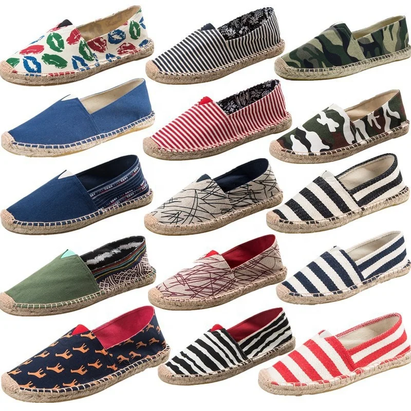 

Handmade hemp rope canvas shoes casual custom fashion flat espadrille women shoes, Beige,white,blue,black and blue