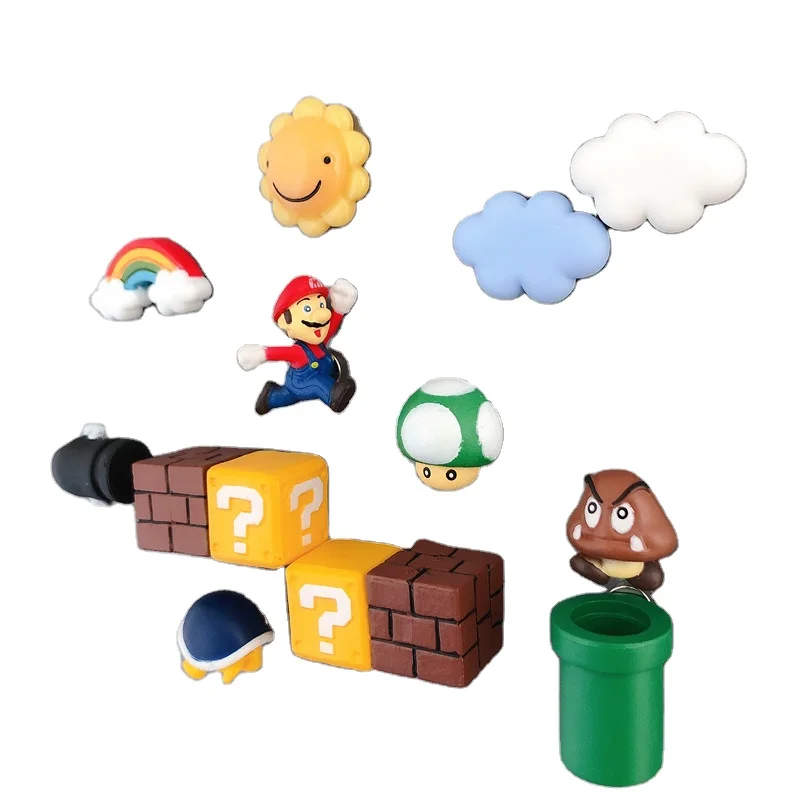 

Custom Super Mario Pretty Korean Stereoscopic 3D Fridge Magnets, Customized color