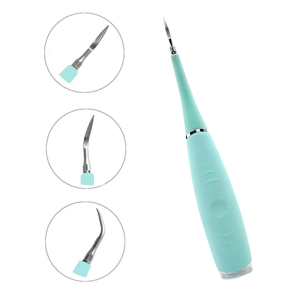 

Household Tooth Handheld Forceps Handpiece Cleaning Teeth Facial Dental Calculus Remover, Pink ,blue