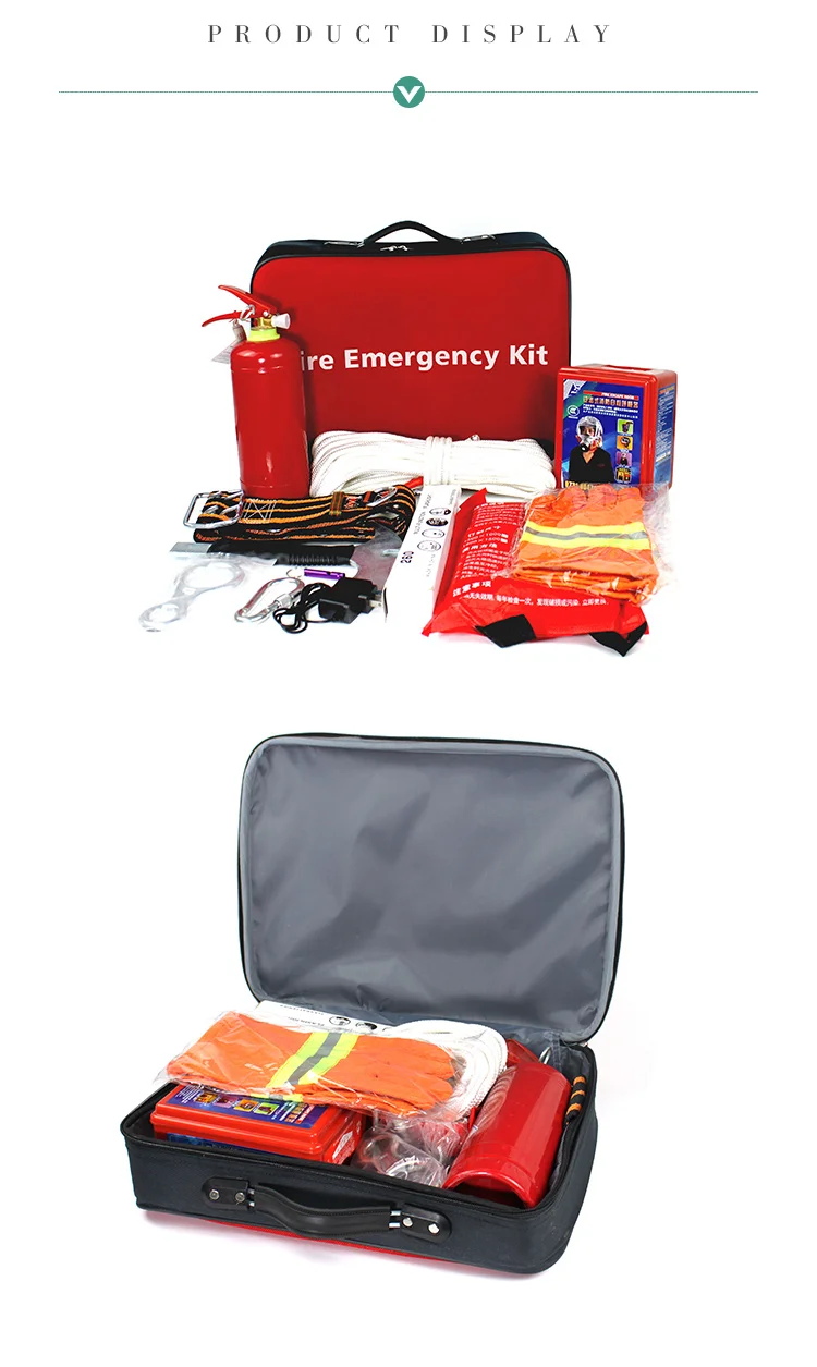 Customizable Fire Emergency Kit 10 In 1 Allpurposed Fire Bag Survival
