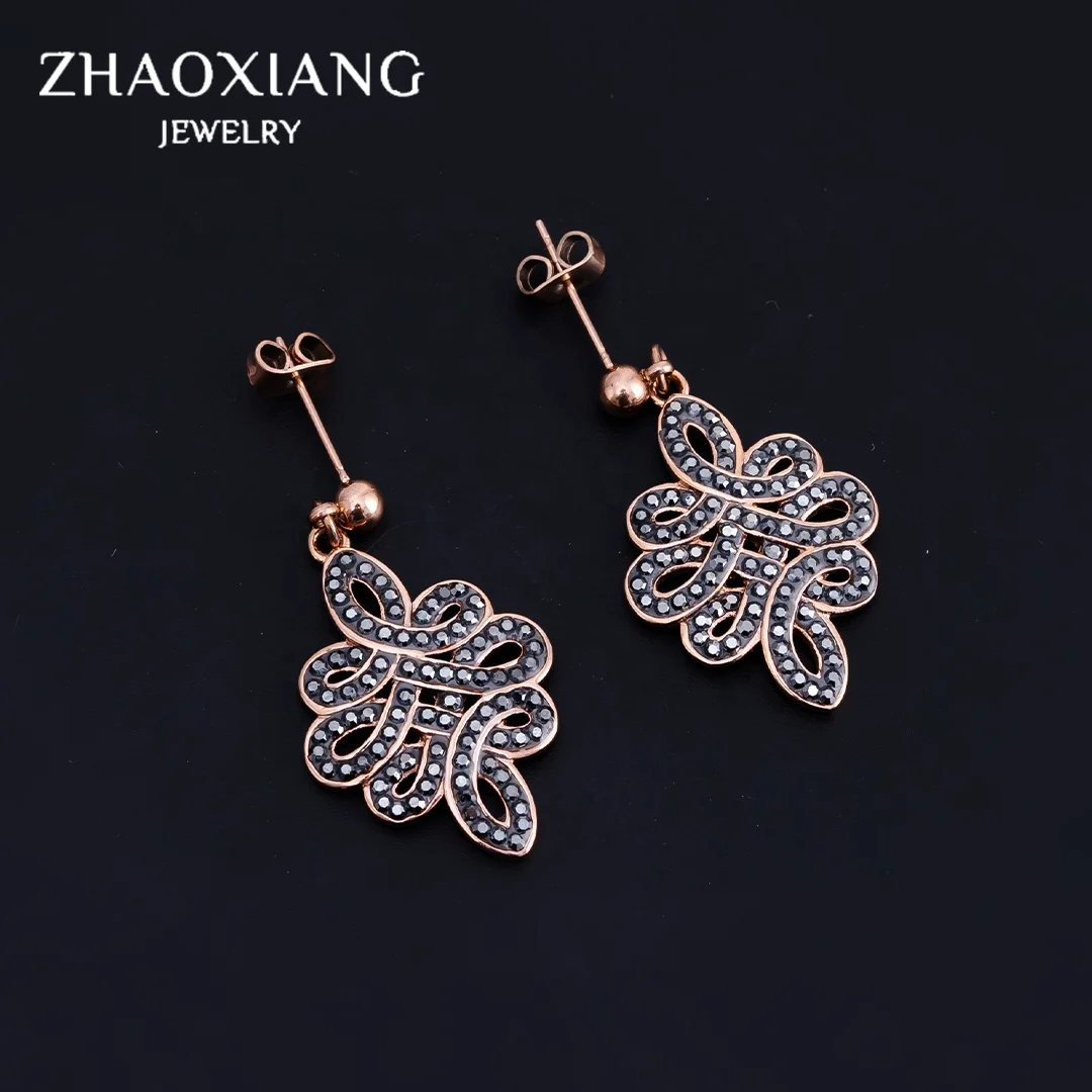 

Crystal Charms Drop Earrings Engagement Jewellery Gifts Stainless Steel Earrings Fashion Accessories Women