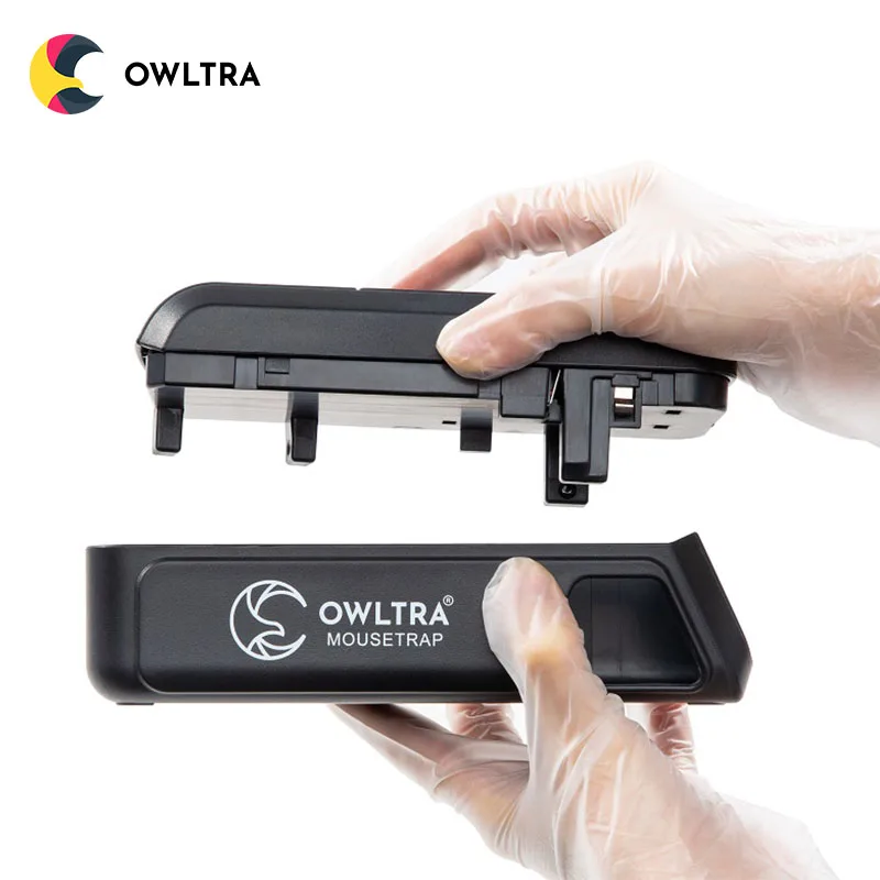 

[OWLTRA]Reusable beautiful mouse trap protects pets and babies safely, Black