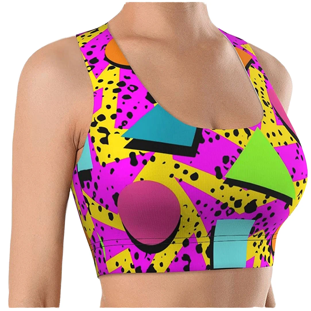 中等支撑无缝工艺Spandex Nylon材质Sports Bra